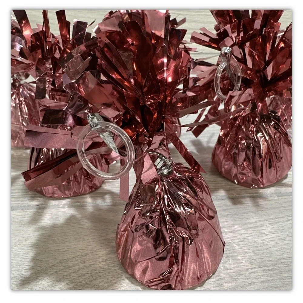 Rose Gold Foil Balloon Weight Party Decorations (Set of 5) 2